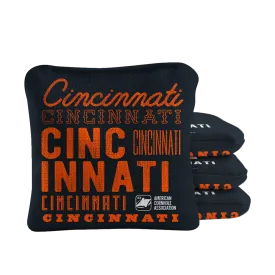 Cincinnati Football Vintage Gameday Synergy Pro Cornhole Bags