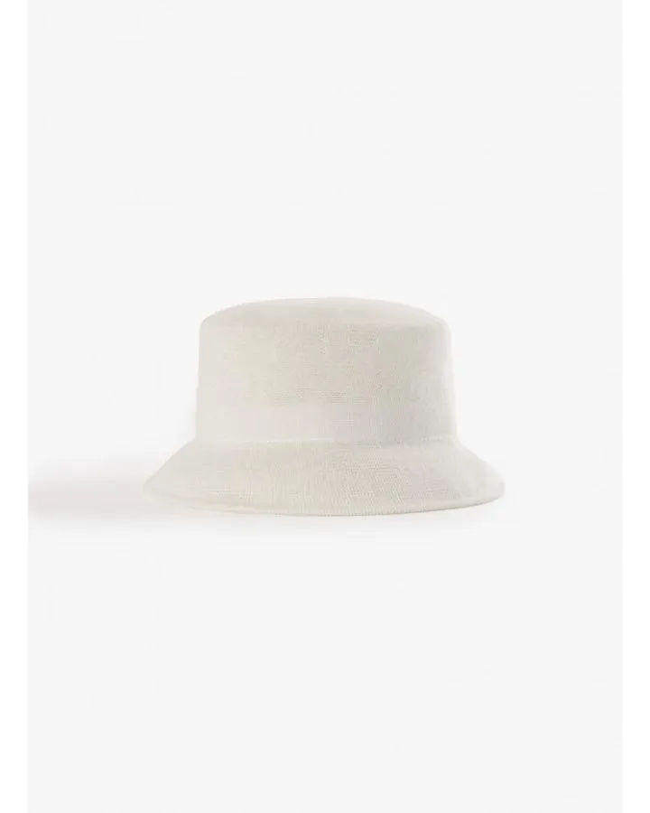 Cinzia Rocca White Cotton Fisherman Hat