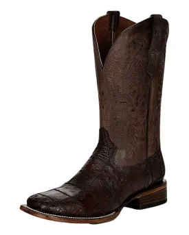 CIRCLE G OSTRICH PATCHWORK MEN'S WESTERN BOOTS