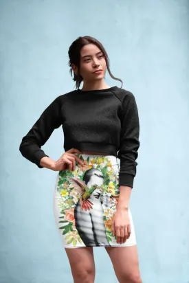 Claire Flowers Pencil Skirt