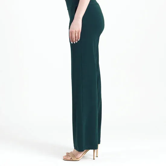 CLARA SUN WOO- Wide Leg Pocket Pant - Hunter Green