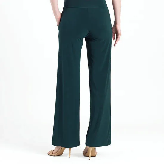 CLARA SUN WOO- Wide Leg Pocket Pant - Hunter Green