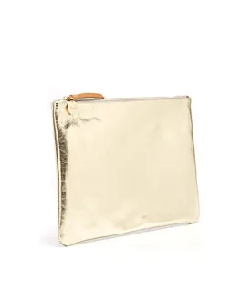 Clare V. Gold Flat Clutch