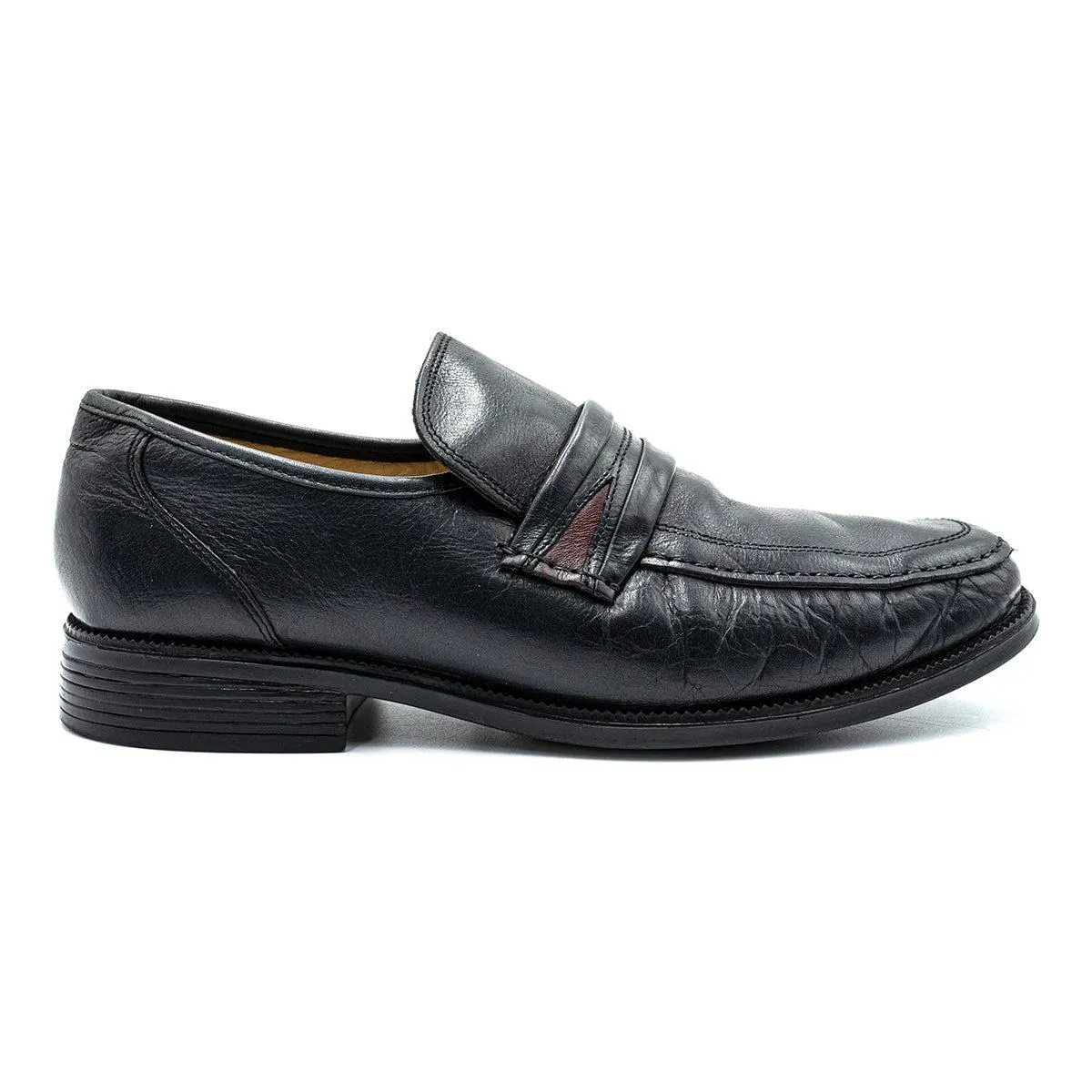 Clarks Formal Slip Ons Leather Black Colour For Men