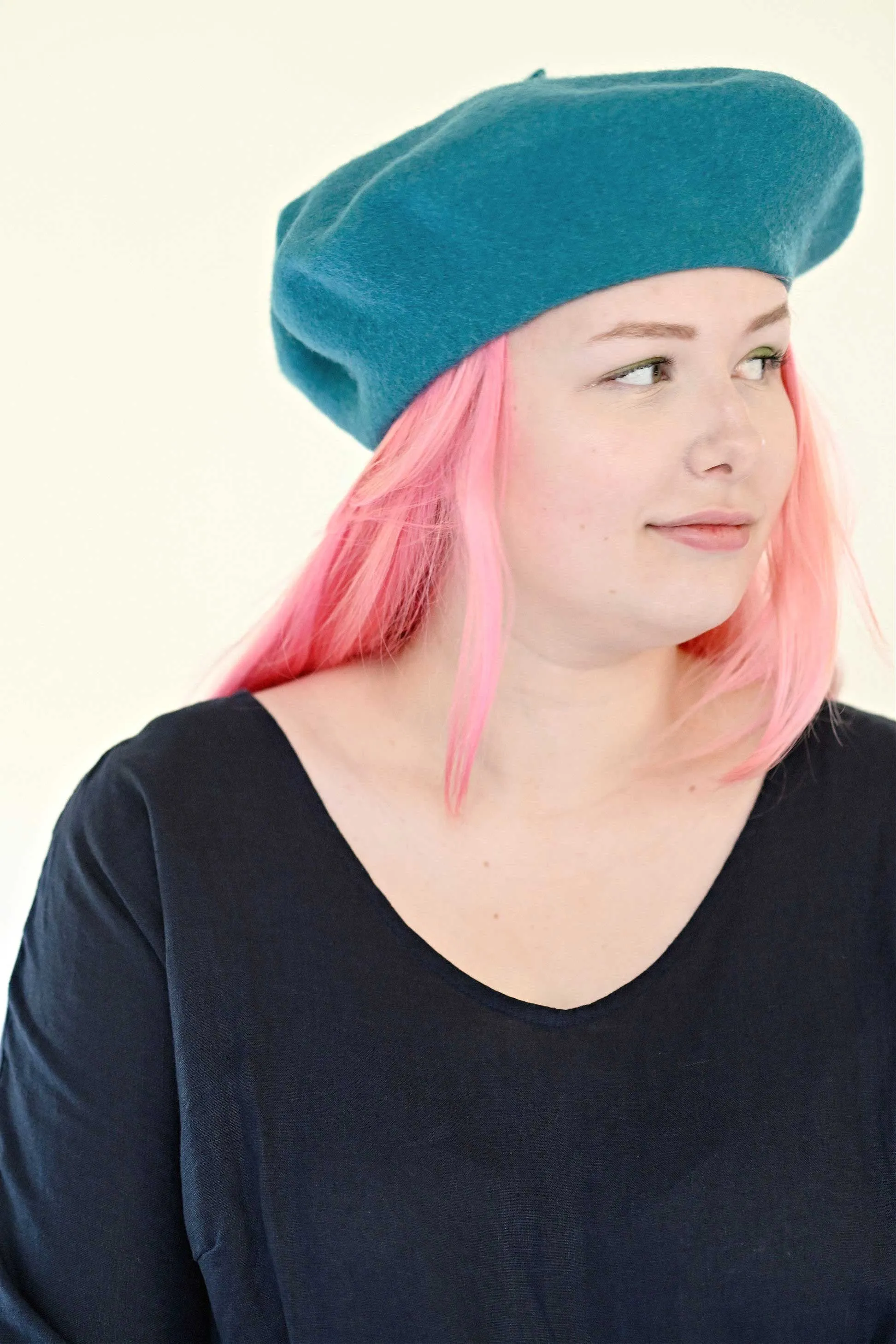 Classic Beret Turquoise