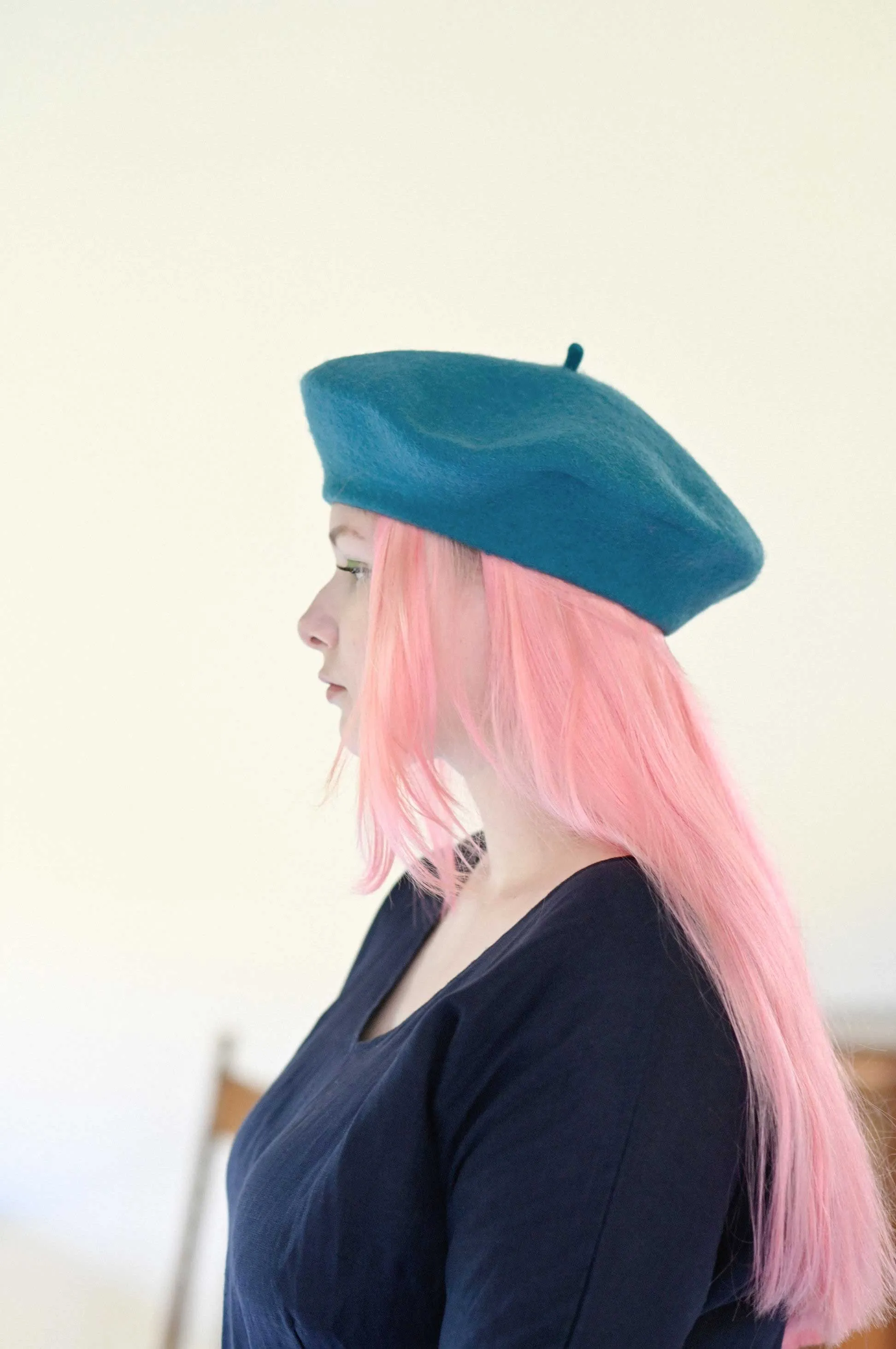 Classic Beret Turquoise