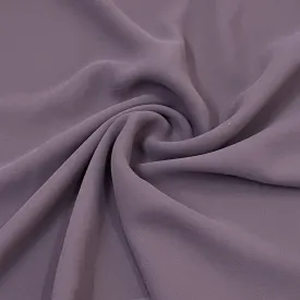 Classic Dark Dusky Purple Solid Georgette Fabric