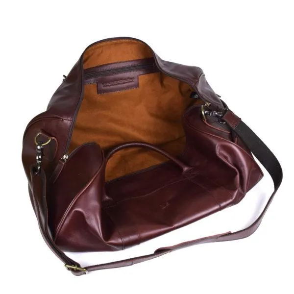 Classic Duffel in Dark Wine Leather 45% off - FINAL SALE NO EXCHANGE