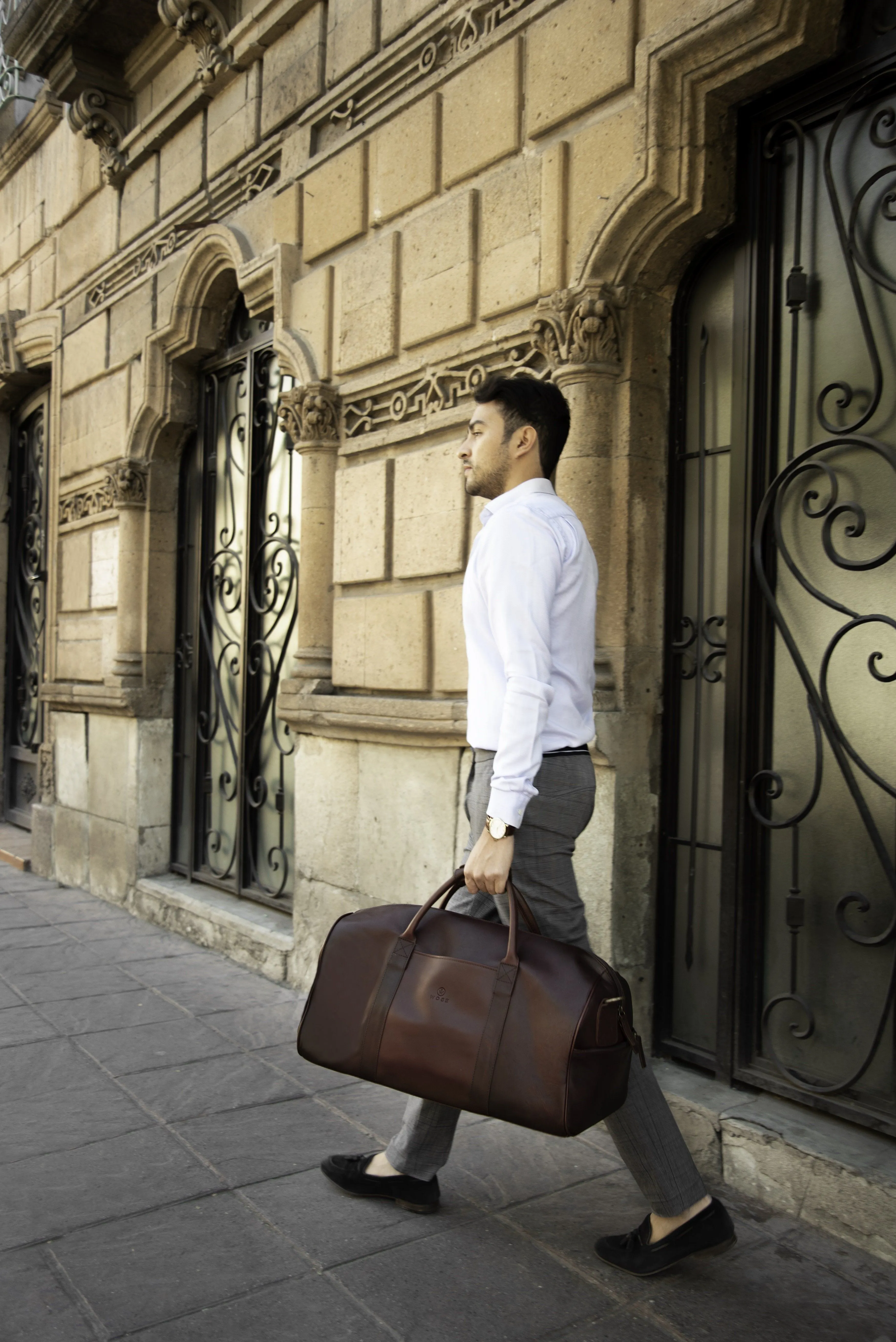 Classic Duffel in Dark Wine Leather 45% off - FINAL SALE NO EXCHANGE