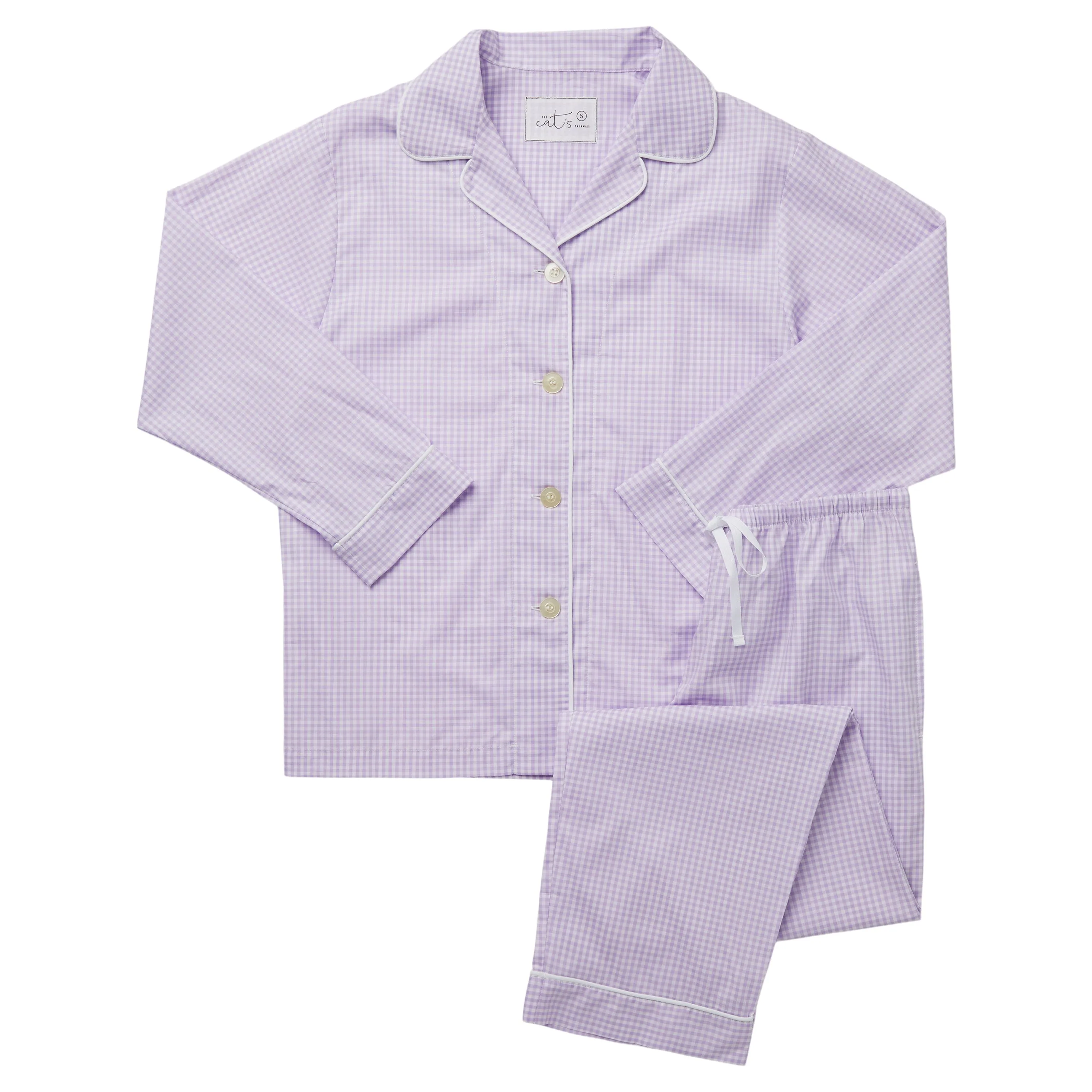 Classic Gingham Luxe Pima Pajama - Lavender