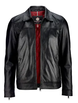 Classic Leather Jacket - Black