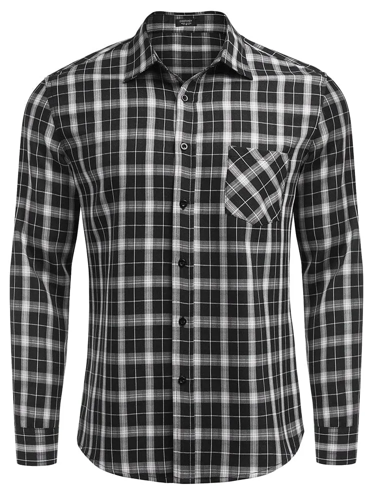 Classic Long Sleeve Plaid Shirts (US Only)