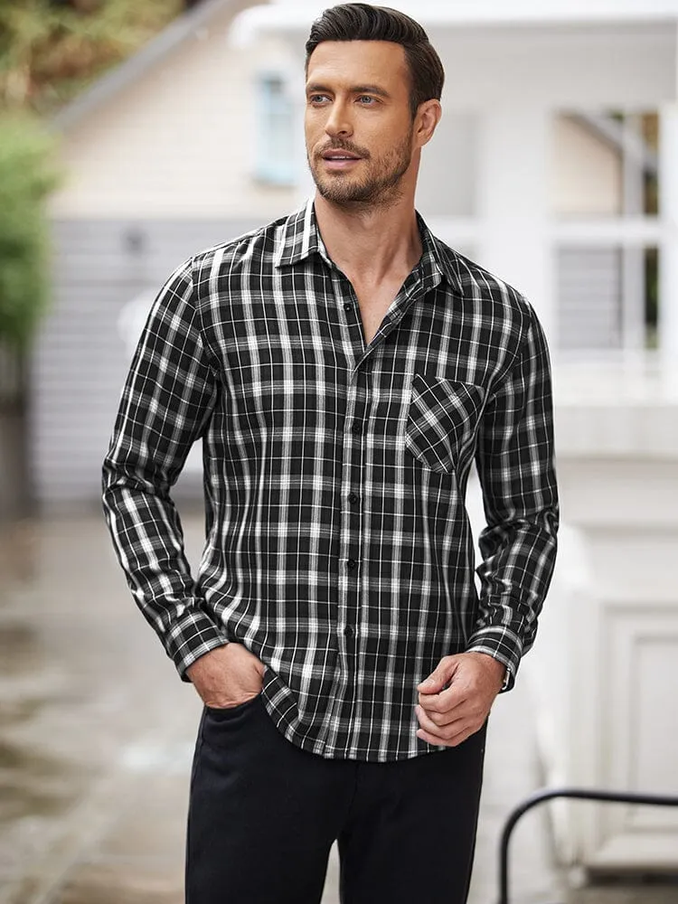 Classic Long Sleeve Plaid Shirts (US Only)