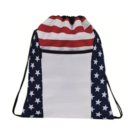 Classic Patriotic Drawstring Backpack 17"