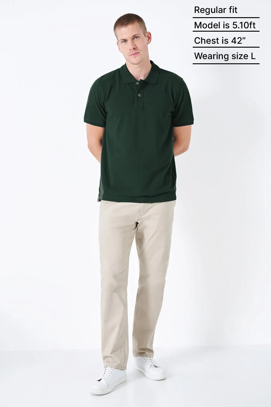 Classic Polo in Army Green