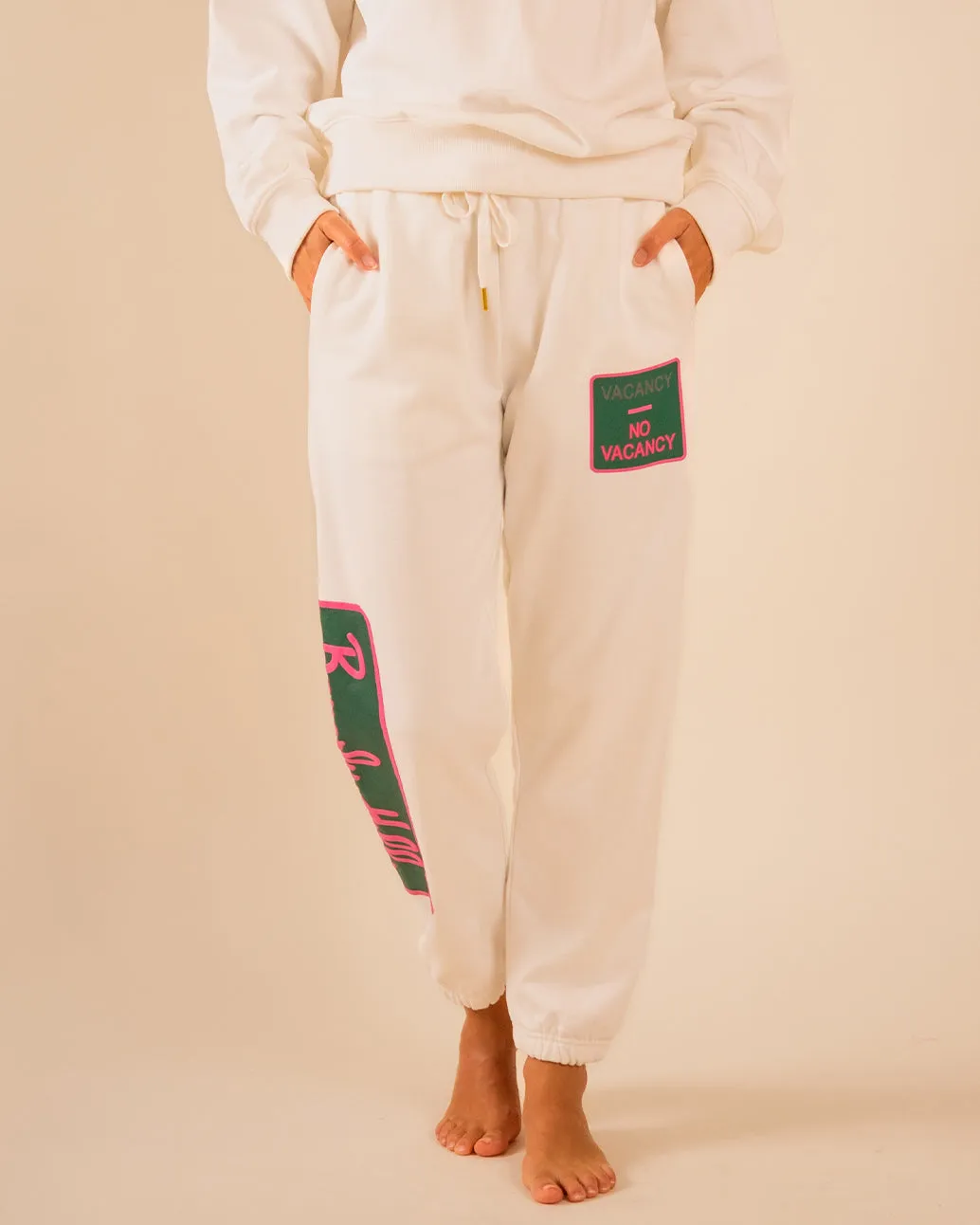 Classic Sweatpant Beverly Hills White