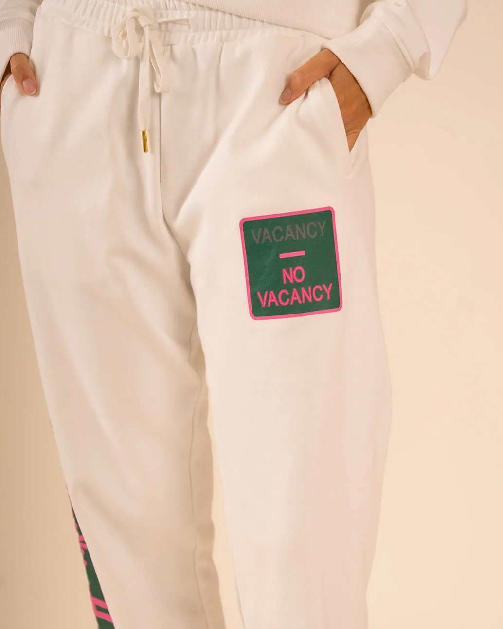 Classic Sweatpant Beverly Hills White