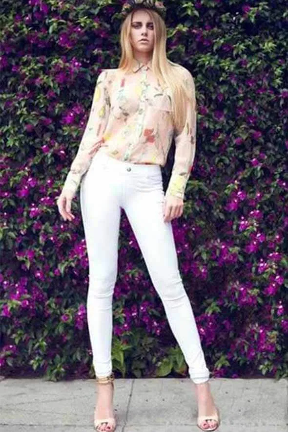 Classic White Stretch Jeggings