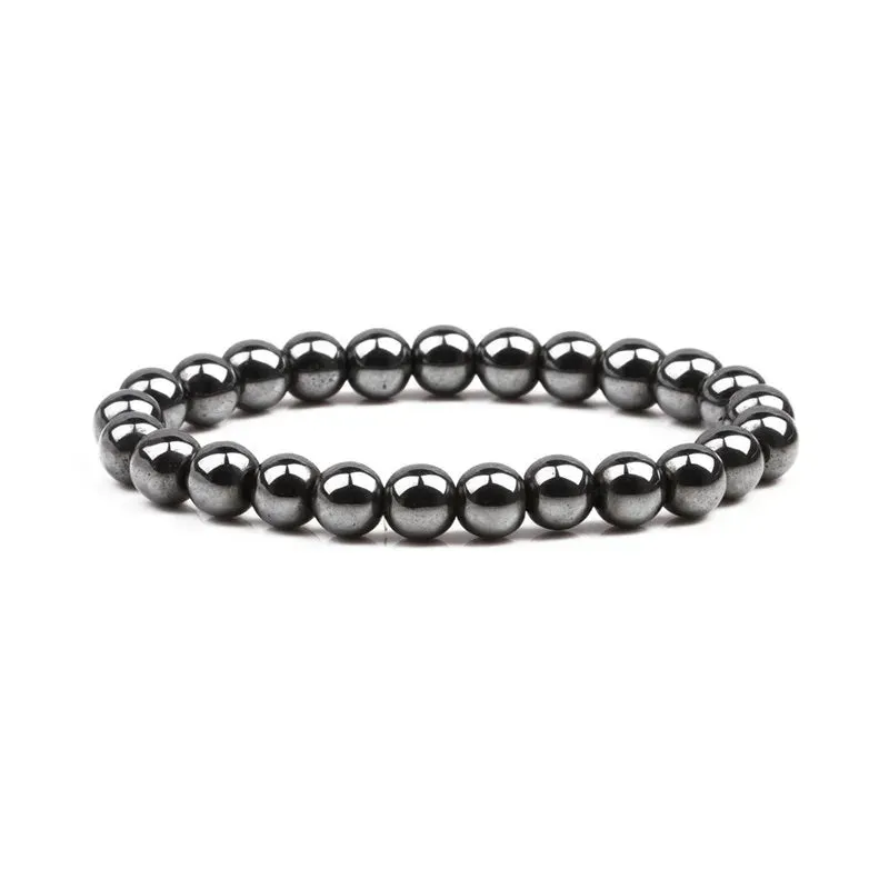 Classical Wave Hematite Energy Bracelets Men Nature High Polish Hematite Magnetic Bracelets for Women New Fashion Energy Jewelry