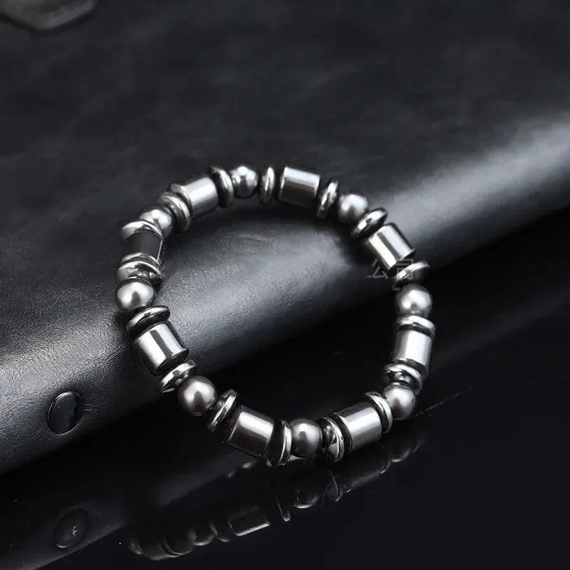 Classical Wave Hematite Energy Bracelets Men Nature High Polish Hematite Magnetic Bracelets for Women New Fashion Energy Jewelry