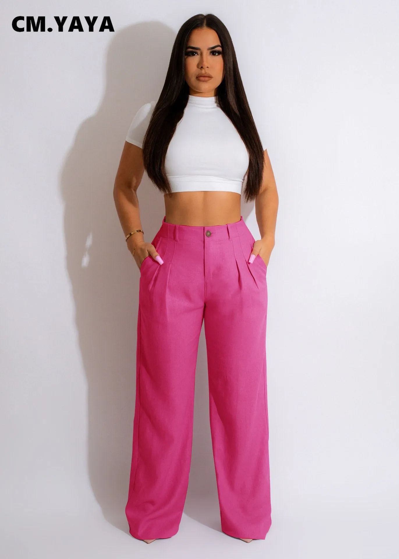 CLASSY WIDE LEG HIGHWAIST TROUSERS