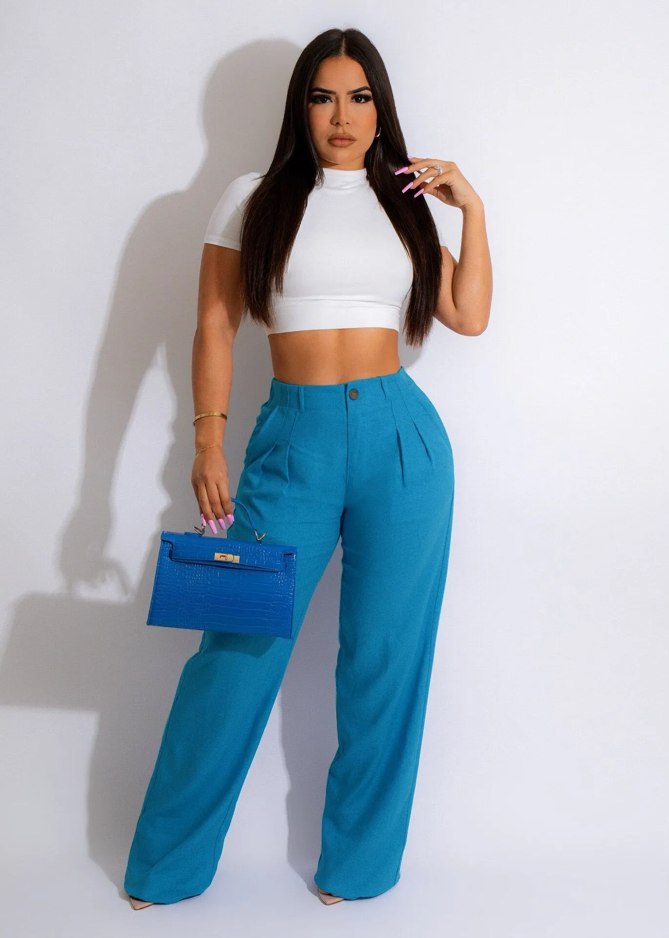 CLASSY WIDE LEG HIGHWAIST TROUSERS