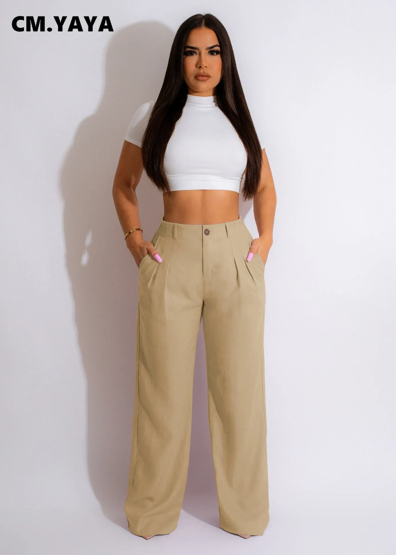 CLASSY WIDE LEG HIGHWAIST TROUSERS