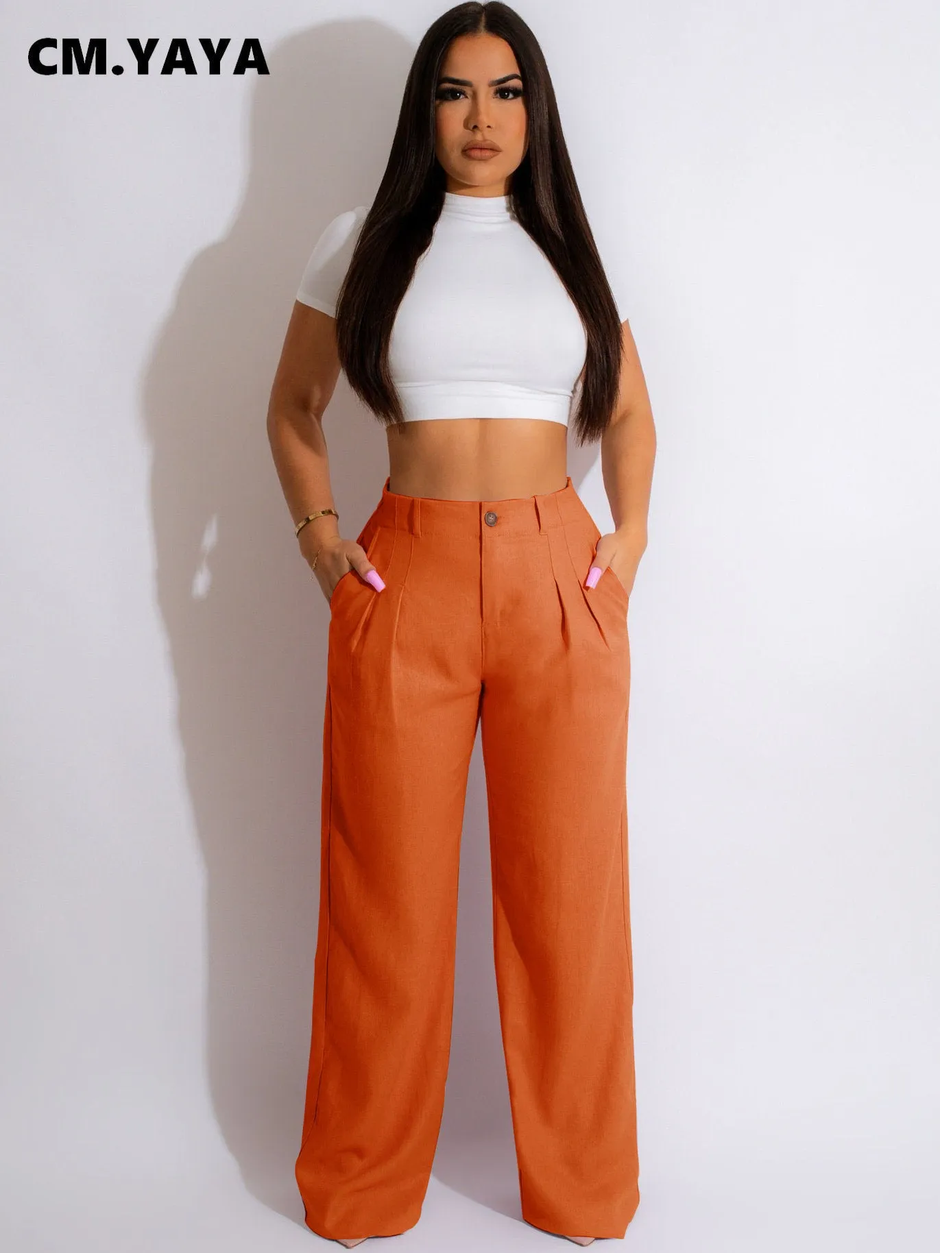 CLASSY WIDE LEG HIGHWAIST TROUSERS