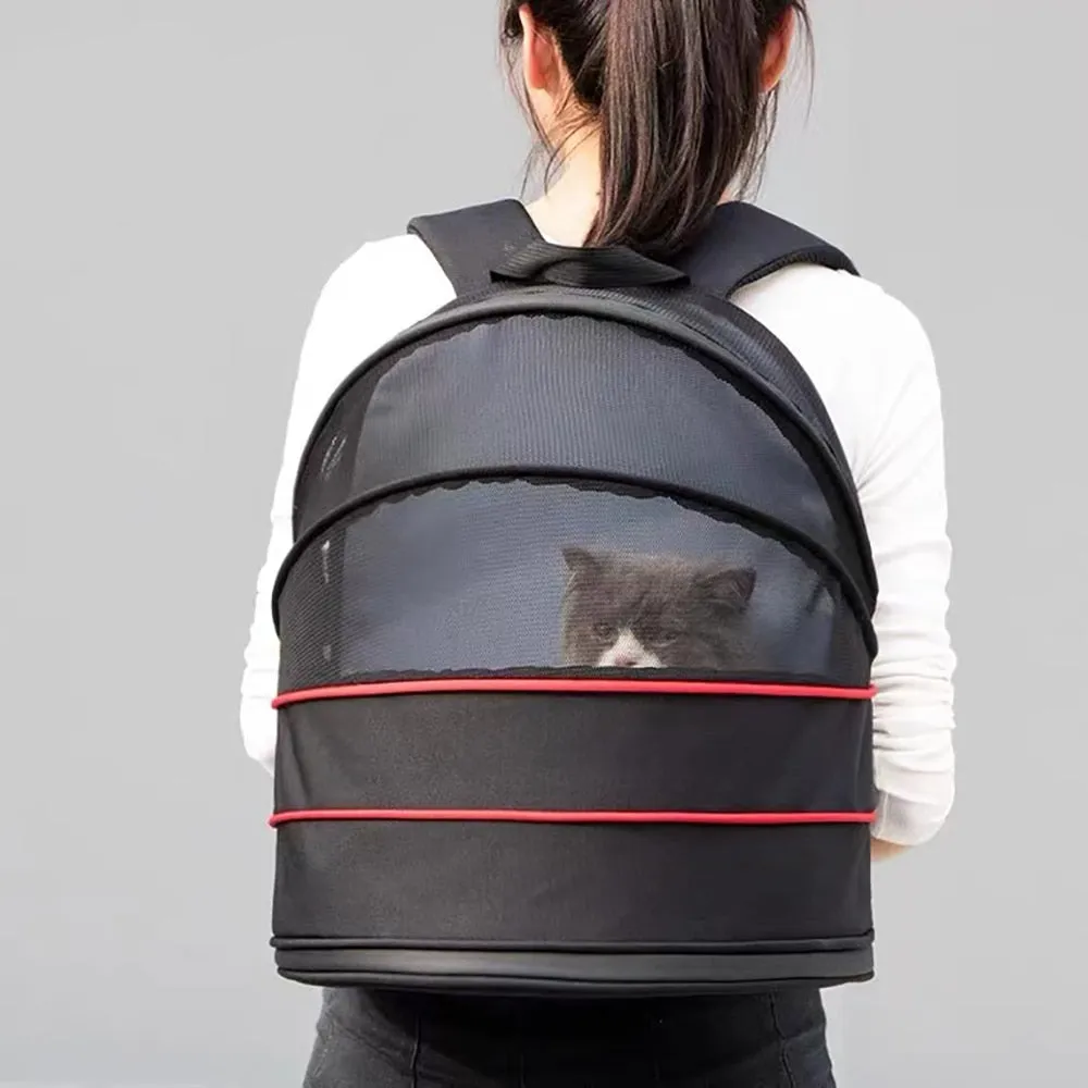 Clear Cat Backpack - Transparent & Expandable