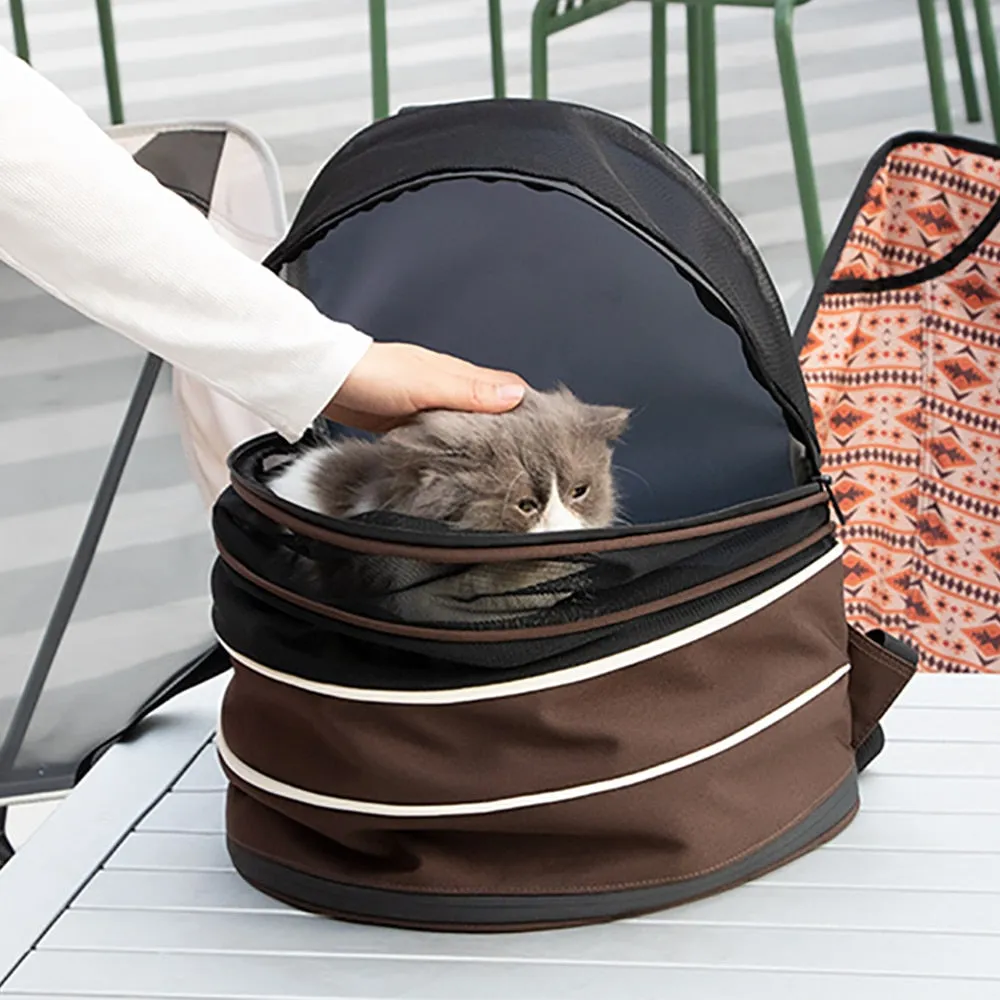 Clear Cat Backpack - Transparent & Expandable