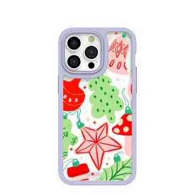 Clear Festive Flair iPhone 15 Pro Max Case With Lavender Ridge