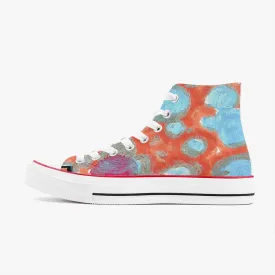 Clouded sky High Canvas Shoes