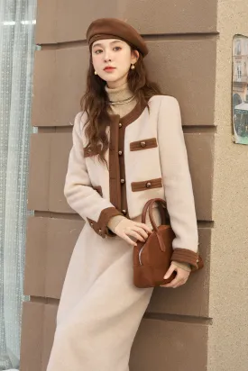 Coat and Skirt Suit Set