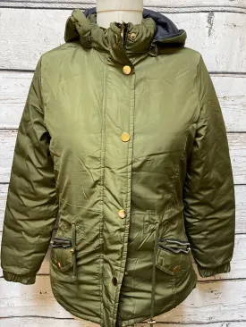 Coat Parka By Clothes Mentor In Green, Size: S