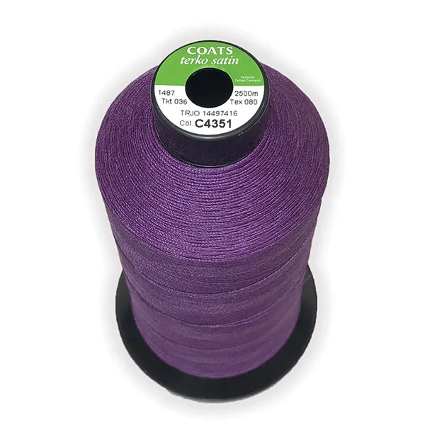 Coats Terko Satin 36 Upholstery & Bag Making Thread - Poly-Cotton