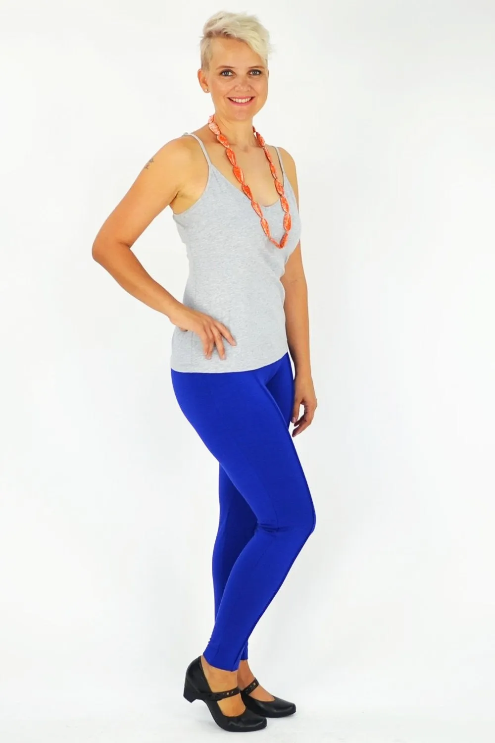 Cobalt Blue Line Leggings