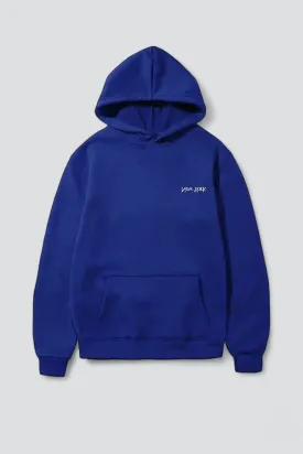 Cobalt Embroidered New York Chest Logo Hoodie