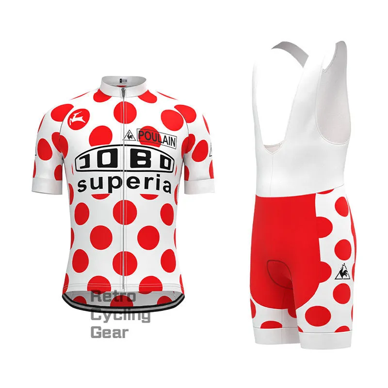 COBD Red-Dot Retro Long Sleeve Cycling Kit