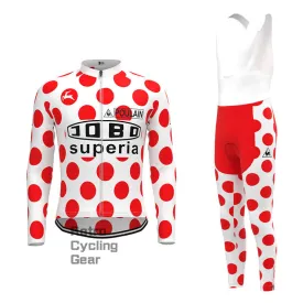 COBD Red-Dot Retro Long Sleeve Cycling Kit