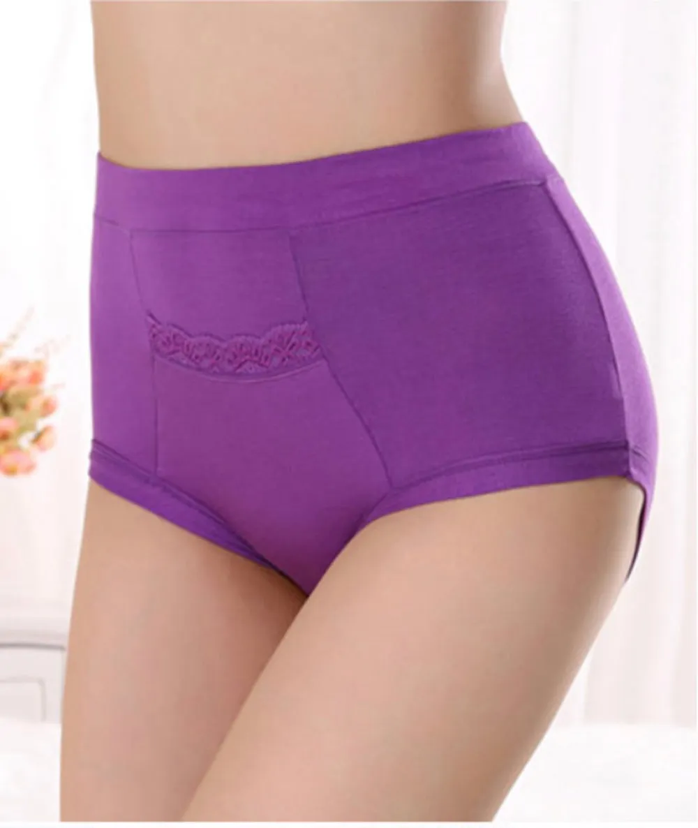 CODE RED Period Panties with Pocket- Purple- L