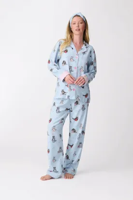 Coffee & Cat Naps Flannel PJ Set