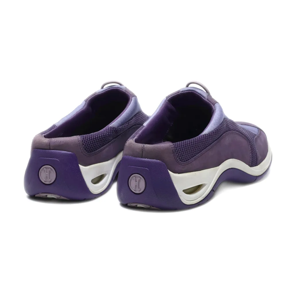 Cole Haan Slip Ons Leather Purple Colour For Women