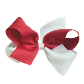 Colorblock Grosgrain Hair Bow - King