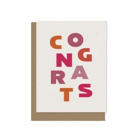 Colorful Playful Congrats Card