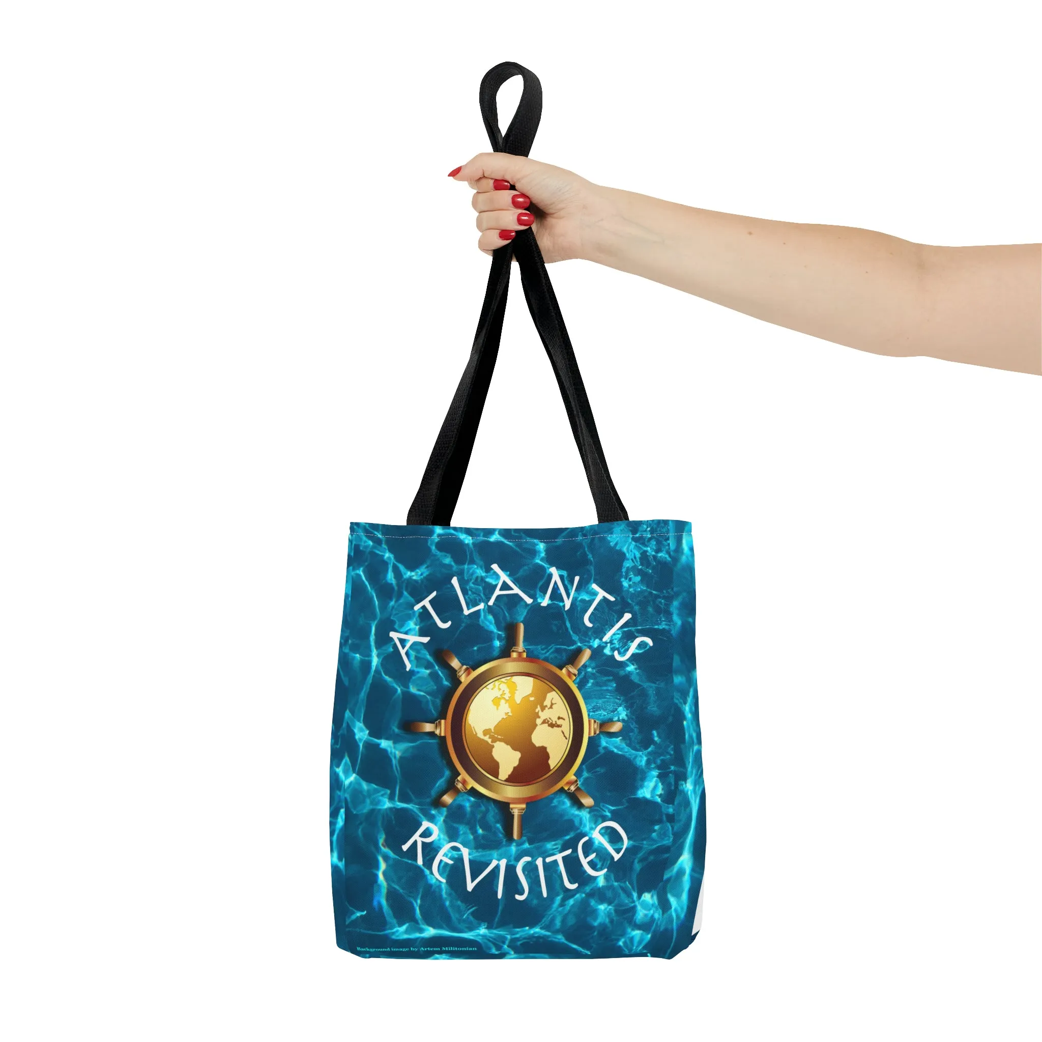 Colorful Polyester Beach and Travel Tote Bag