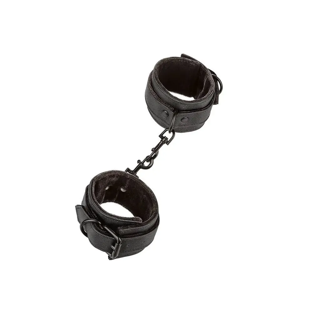 Colt Faux Leather Black Bondage Ankle Cuffs for Bdsm Couples