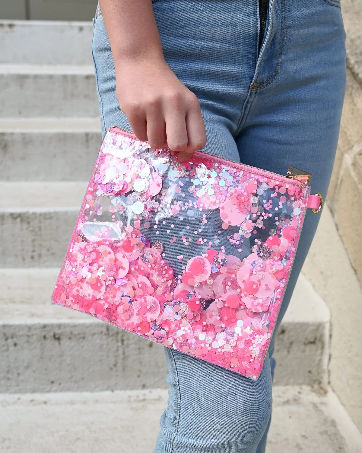 Confetti Everything Pouch - Pink Party