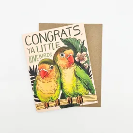 Congrats Ya Little Love Birds Card