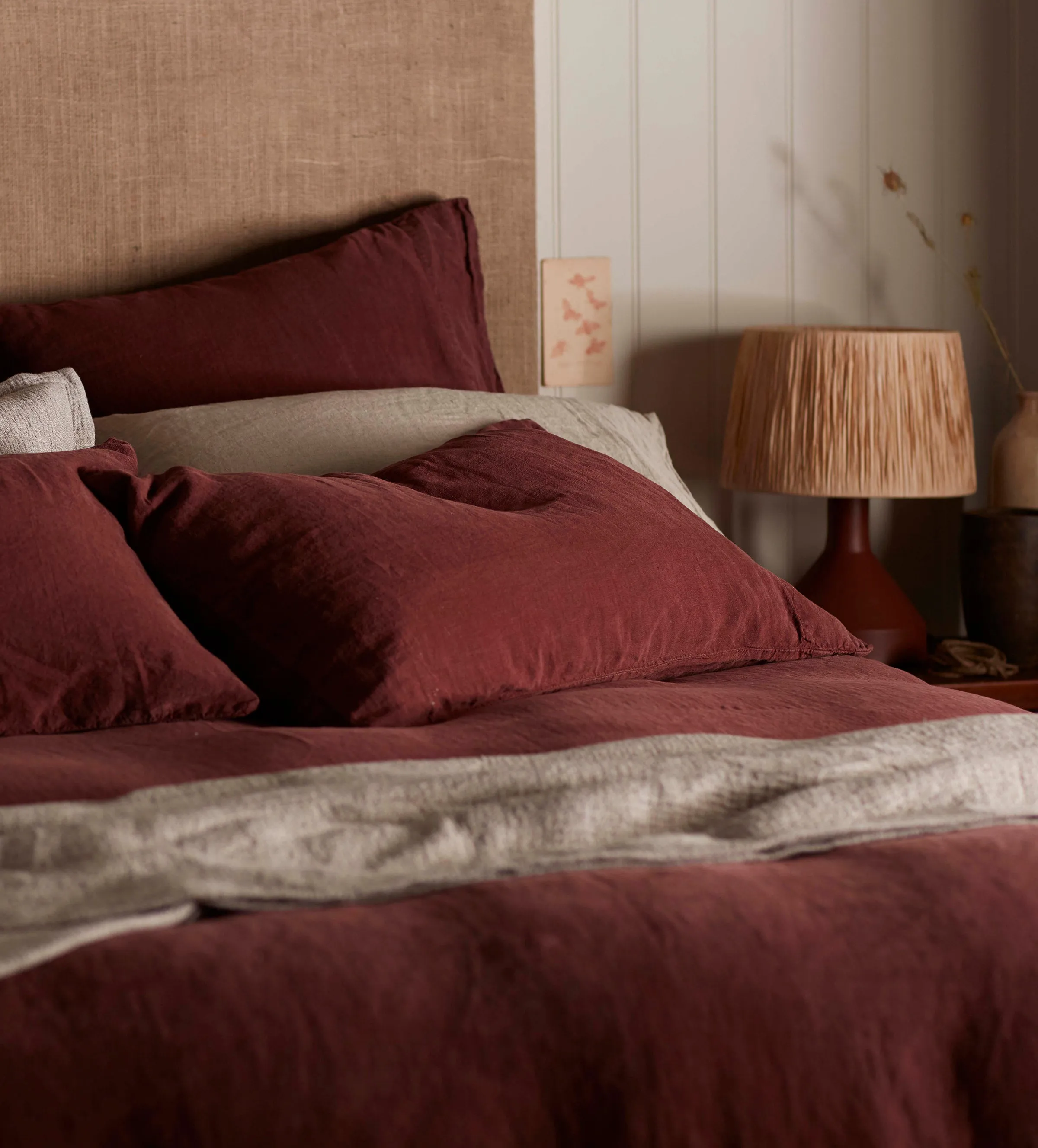 Conker 100% Linen Bed Linen