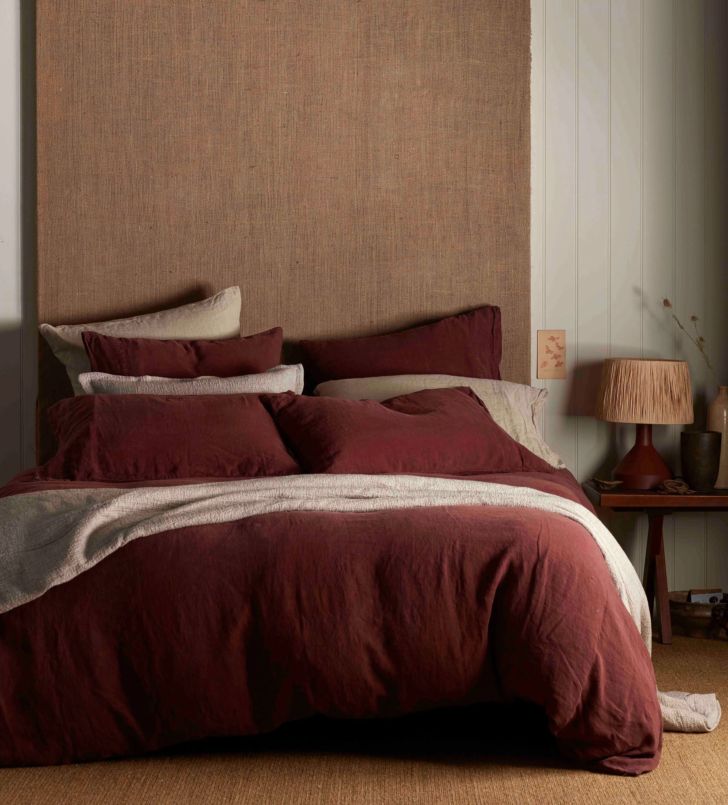 Conker 100% Linen Bed Linen